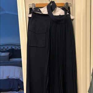 Anthropologie Navy A-Line Skirt